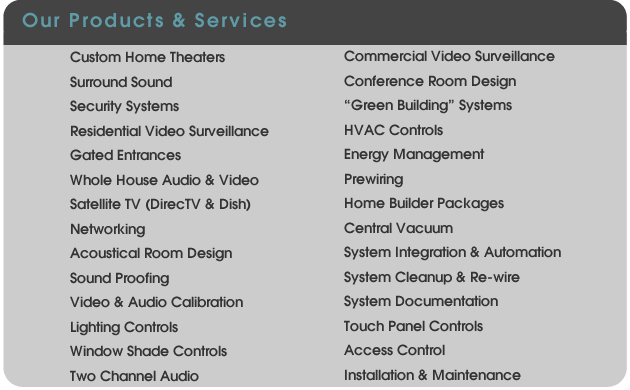 Products and Services